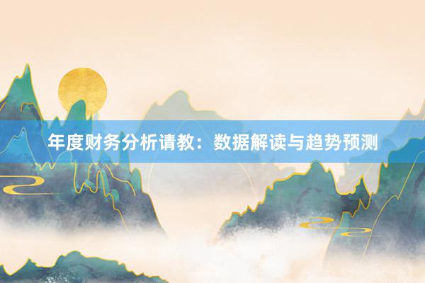 年度财务分析请教：数据解读与趋势预测